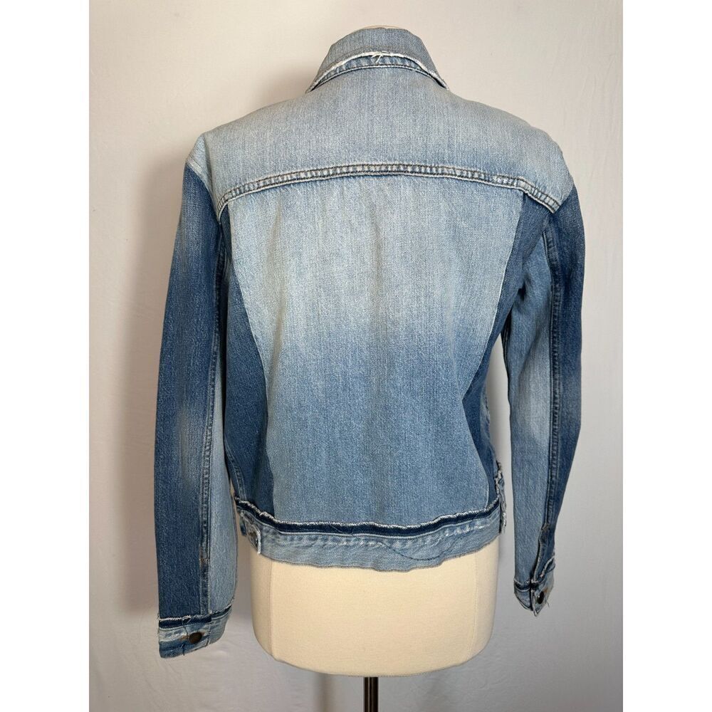 Frame Colorblock Denim Jacket Size Large - image 6